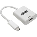 Tripp Lite USB C to HDMI 4K Adapter Converter USB Type C 3.1 M/F White 6in