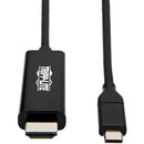 Tripp Lite USB C to HDMI Adapter Cable USB 3.1 Gen 1 4K M/M USB-C Black 6ft
