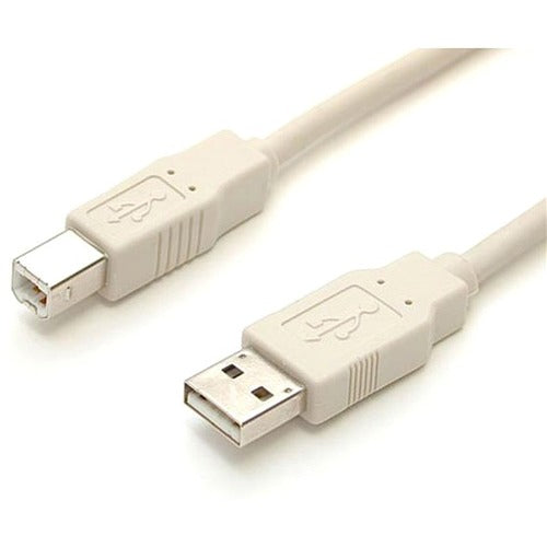 StarTech.com 3 ft Beige A to B USB 2.0 Cable - M-M - American Tech Depot