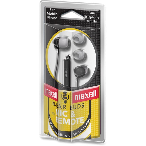 Maxell In-Ear Earbuds with Microphone and Remote - American Tech Depot