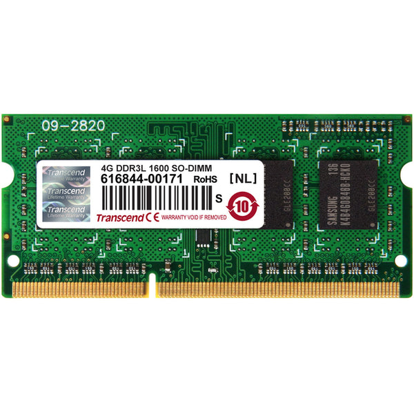 Transcend 4GB DDR3L 1600 SO-DIMM CL11 1Rx8 - American Tech Depot