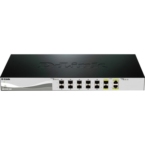 D-Link 10G Smart Switch with 10-port 10G SFP+ and 2-port 10GBASE-T-SFP+ Combo Port