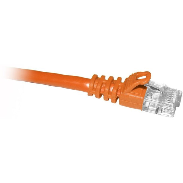 ENET Cat5e Orange 1 Foot Patch Cable with Snagless Molded Boot (UTP) High-Quality Network Patch Cable RJ45 to RJ45 - 1Ft - American Tech Depot
