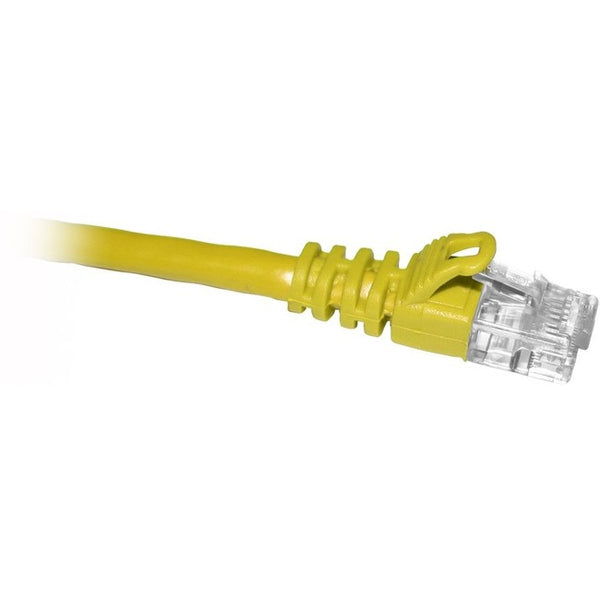 ENET Cat5e Yellow 1 Foot Patch Cable with Snagless Molded Boot (UTP) High-Quality Network Patch Cable RJ45 to RJ45 - 1Ft - American Tech Depot