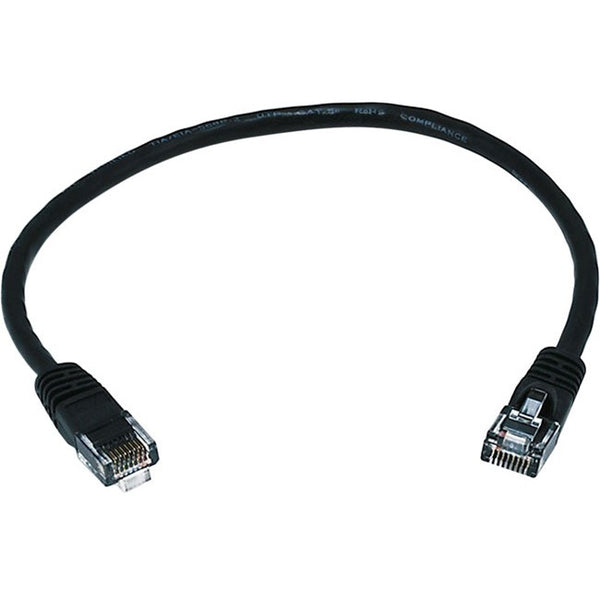 Monoprice Cat5e 24AWG UTP Ethernet Network Patch Cable, 1ft Black - American Tech Depot