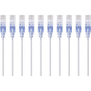 Monoprice 10-Pack, SlimRun Cat6A Ethernet Network Patch Cable, 14ft White - American Tech Depot