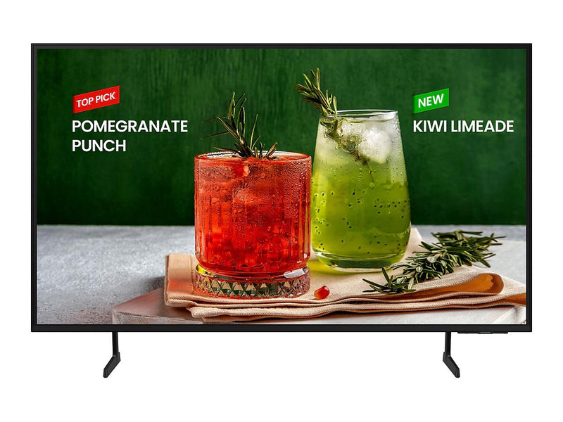 Samsung BED-H Series - 65Inch 4K(3840 x 2160) 16:9 300nit 8ms Commercial TV Crystal UHD Display ,16/7- Tizen Smart TV- 2.0CH 20W Speaker, Eco Sensor - Black