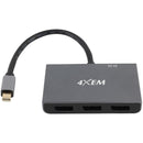 4XEM 3-Port Mini DisplayPort to DisplayPort Multi-Monitor Hub