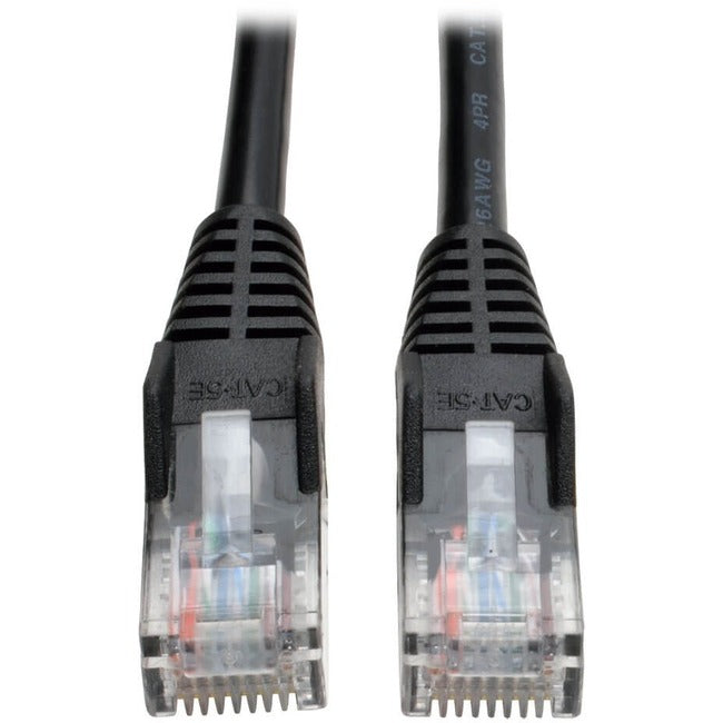 Tripp Lite 3ft Cat5e / Cat5 Snagless Molded Patch Cable RJ45 M/M Black 3'