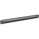Tripp Lite 24-Port Cat6a Patch Panel Shielded Feedthrough Rackmount RJ45 1U