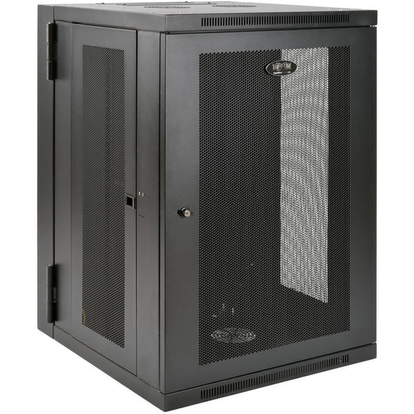 Tripp Lite 18U Wall Mount Rack Enclosure Server Cabinet Swinging Hinged Door Deep