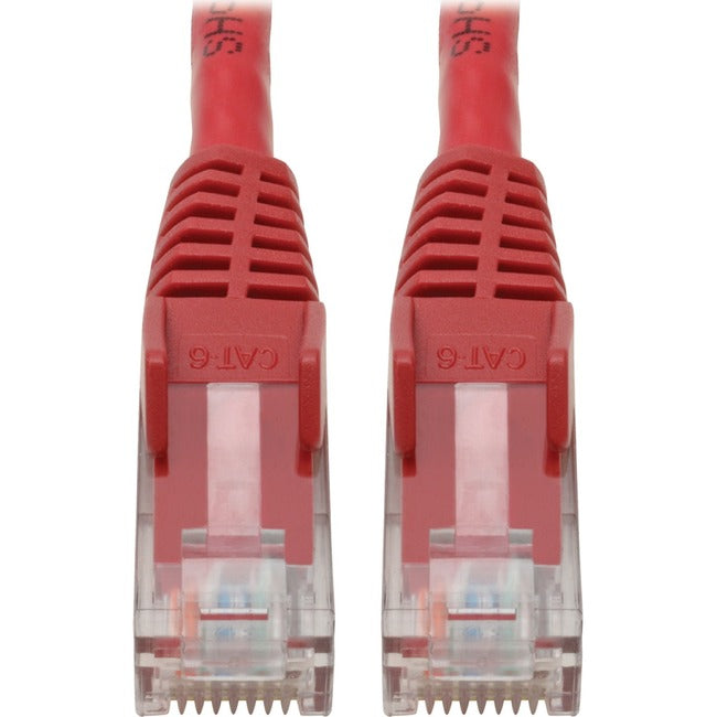 Tripp Lite Cat6 GbE Snagless Molded Patch Cable UTP Red RJ45 M/M 4ft 4'