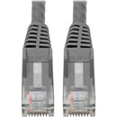 Tripp Lite Cat6 GbE Snagless Molded Patch Cable UTP Gray RJ45 M/M 6in 6"
