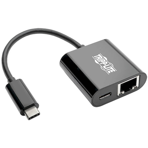 Tripp Lite USB C to Gigabit Ethernet Adapter USB Type C to Gbe PD Charging, USB Type C, USB-C, USB Type-C