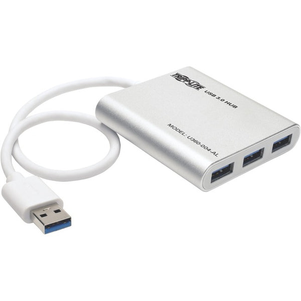 Tripp Lite 4-Port Portable USB 3.0 SuperSpeed Mini Hub Aluminum