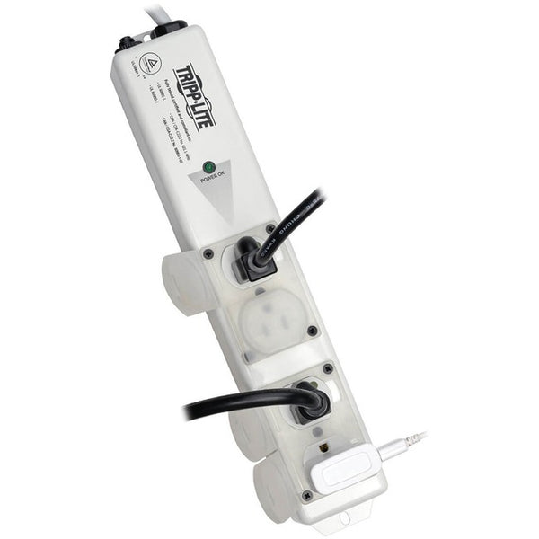 Tripp Lite Safe-IT Power Strip Medical Hospital Grade Antimicrobial UL 60601-1 4 Outlet 6' Cord
