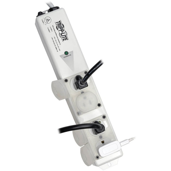 Tripp Lite Safe-IT Power Strip Medical Hospital Grade Antimicrobial UL 60601-1 4 Outlet 6' Cord