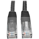 Tripp Lite Cat6 Gigabit Molded Patch Cable (RJ45 M/M), Black, 5 ft