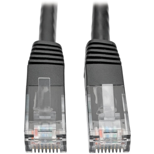 Tripp Lite Cat6 Gigabit Molded Patch Cable (RJ45 M/M), Black, 7 ft