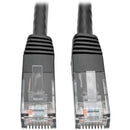 Tripp Lite Cat6 Gigabit Molded Patch Cable (RJ45 M/M), Black, 10 ft