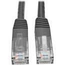 Tripp Lite Cat6 Gigabit Molded Patch Cable RJ45 M/M 550MHz 24 AWG Black 2'