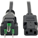 Tripp Lite Hospital Medical Power Cord 10A 18AWG 5-15P IEC-320-C13 15' 15ft
