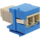 Tripp Lite Duplex Multimode Fiber Coupler, Keystone Jack - LC to LC, Blue