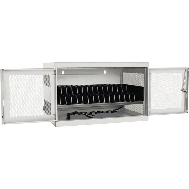 Tripp Lite 16-Port AC Charging Storage Station w/ Cart Options Chromebook Laptop White