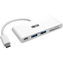 Tripp Lite 2-Port USB-C to USB-A Hub Micro SD & SD/MMC Reader & USB Charging