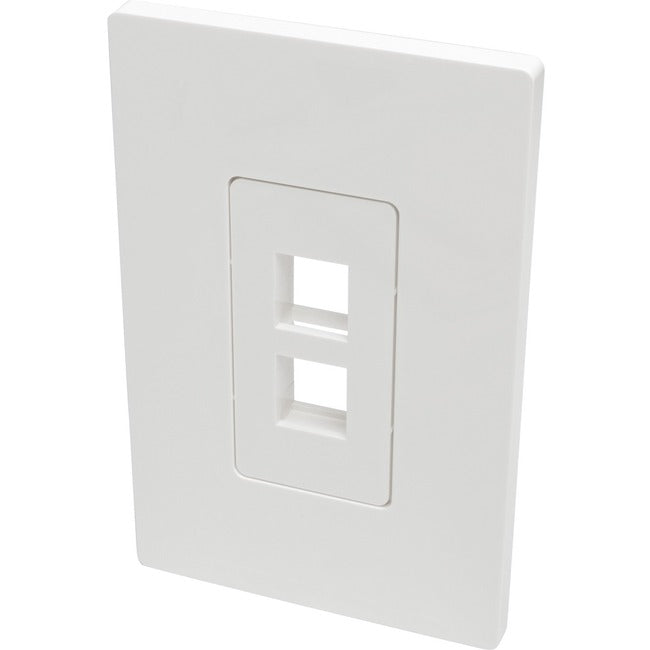 Tripp Lite Single-Gang 2-Port Wall Plate Keystone Cat5/6 USB HDMI Dport RCA
