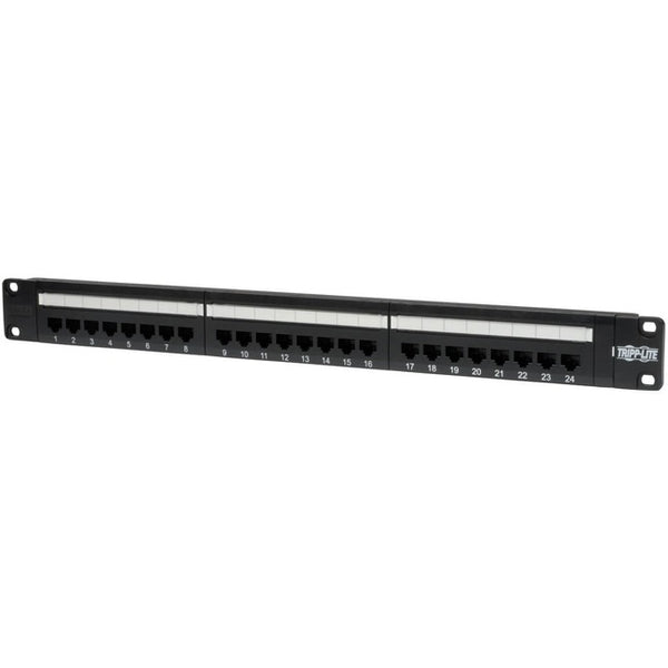 Tripp Lite 24-Port Cat5e Cat5 Rackmount Patch Panel 568B 110 Punch 1URM