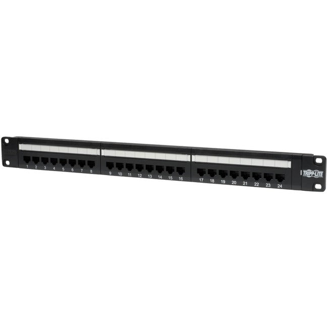 Tripp Lite 24-Port Cat5e Cat5 Rackmount Patch Panel 568B 110 Punch 1URM
