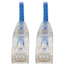 Tripp Lite Cat6 UTP Patch Cable (RJ45) - M/M, Gigabit, Snagless, Molded, Slim, Blue, 7 ft.