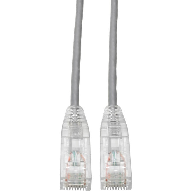 Tripp Lite Cat6 UTP Patch Cable (RJ45) - M/M, Gigabit, Snagless, Molded, Slim, Gray, 7 ft.