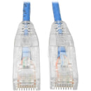 Tripp Lite Cat6 UTP Patch Cable (RJ45) - M/M, Gigabit, Snagless, Molded, Slim, Blue, 10 ft.
