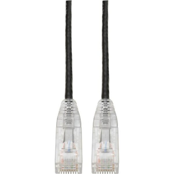 Tripp Lite Cat6 UTP Patch Cable (RJ45) - M/M, Gigabit, Snagless, Molded, Slim, Black, 6 in.