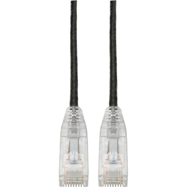 Tripp Lite Cat6 UTP Patch Cable (RJ45) - M/M, Gigabit, Snagless, Molded, Slim, Black, 6 in.