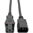 Tripp Lite Power Extension Cord Cable C14 to Locking C13 M/F 18 AWG 10A 6ft