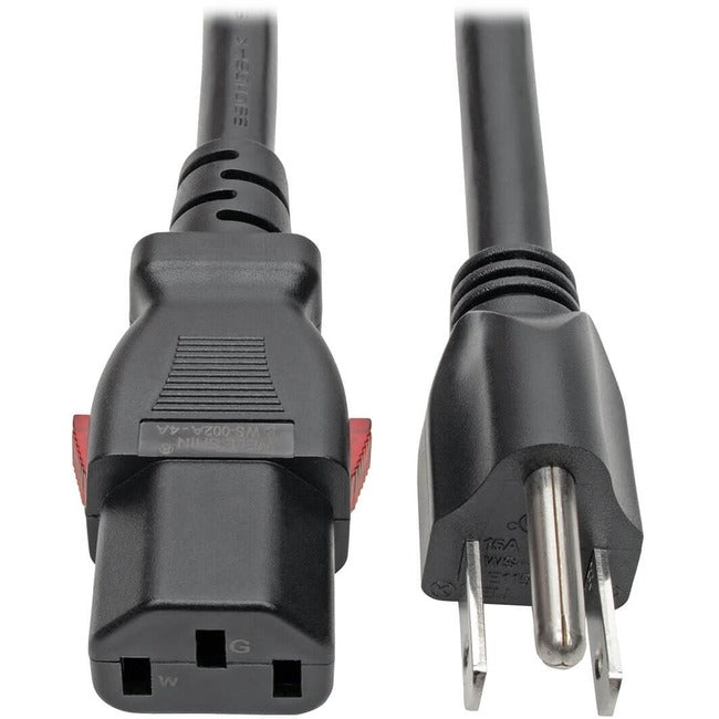 Tripp Lite Power Extension Cord 5-15P to Locking C13 M/F 14 AWG 15A 2ft