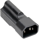Tripp Lite NEMA 5-15R to C14 Power Cord Adapter Converter 15A 125V Black