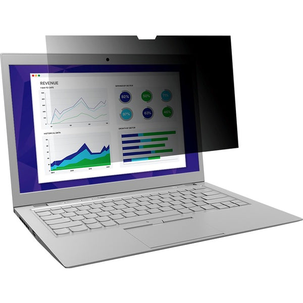 3M Touch Privacy Filter for 12.3in Full Screen Laptop with COMPLY™ Flip Attach, 3:2, PF123C3E Black, Matte