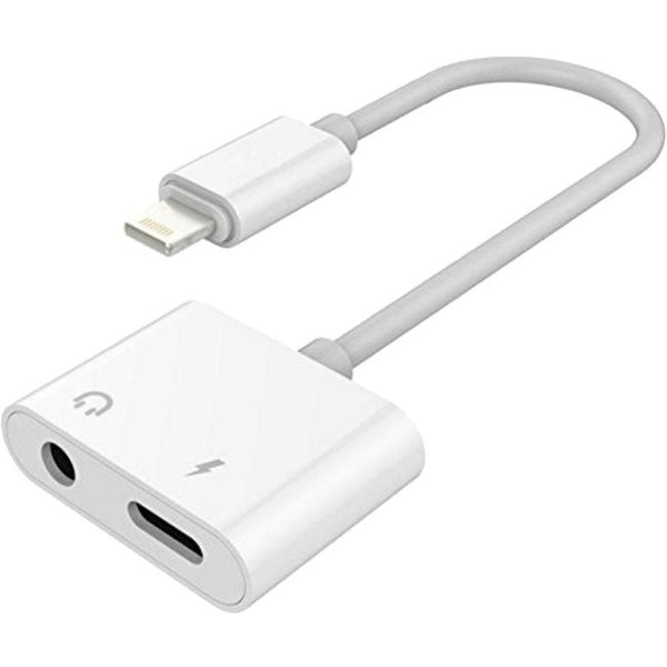 4XEM 8-pin Lightning Adaptor with 3.5mm Audio Port