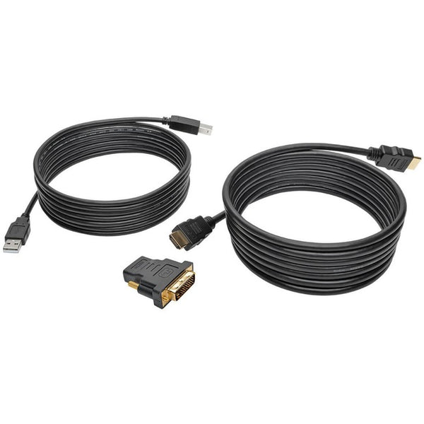Tripp Lite 10ft HDMI DVI USB KVM Cable Kit USB A/B Keyboard Video Mouse 10'
