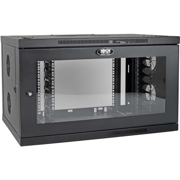 Tripp Lite 9U Wallmount Rack Enclosure Wide Cable Management Acrylic Window