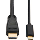 Tripp Lite USB C to HDMI Adapter Cable USB 3.1 Gen 1 4K M/M USB-C Black 6ft