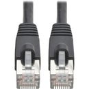 Tripp Lite Cat6a Snagless Shielded STP Patch Cable 10G, PoE Black M/M 35ft