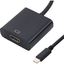 4XEM USB-C to HDMI Adapter-Black 10 inch
