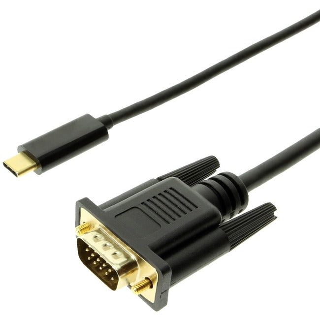 4XEM USB-C to VGA 6ft Cable-Black