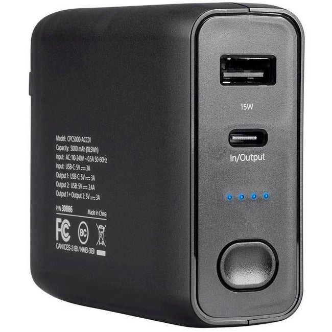 4XEM 5000mAh Power Bank and Wall Charger Combo