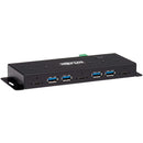Tripp Lite USB Hub 7-Port Industrial 4 USB-A & 3 USB C ESD Immunity Metal